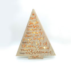 ^ "WOODEN TREE" 10 MINI LED ΛΑΜΠ. ΜΠΑΤ. (3xAA) WW IP20 34.5X5X40CM  -X061011213